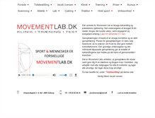 Tablet Screenshot of movementlab.dk